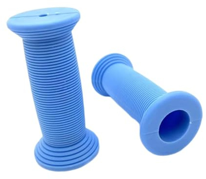Harilla 2 Piezas de empuñaduras de Manillar de Bicicleta para niños, fáciles de Instalar, Antideslizantes y Suaves, Azul