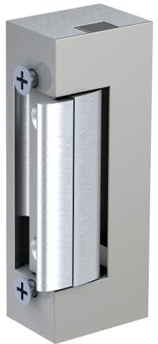 BASI | Elektrischer Türöffner | Universell für DIN rechts und links Türen | Mit Hebel zur mechanischen Entriegelung | 6-12 Volt | Bauform 20 mm