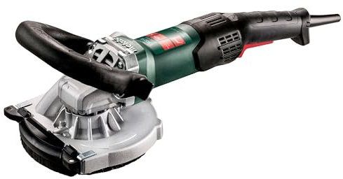 metabo RSEV 19-125 RT - Smerigliatrice da ristrutturazione, 1900 W, diametro 125 mm, per calcestruzzo, pietra, intonaco, ad alte prestazioni, ergonomica, durevole – Incl. pentola diamantata, valigetta