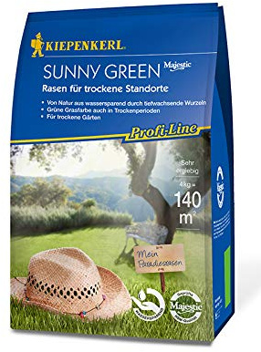 Kiepenkerl 666207 Sunny Green Rasen für trockene Standort 4 kg (Rasensamen)