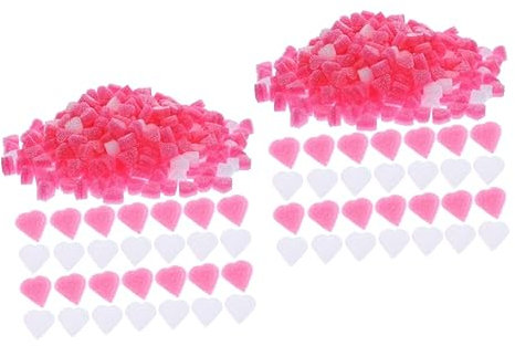 Healeved 2 Stück 10 Mini-schäume in Herzform Vielseitiges Bastelmaterial Für Projekte Dekorationen Und Füllmaterialien