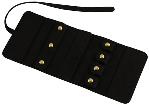 Haveratio - Organizador de Joyas Ligero, Bolsa de Almacenamiento portátil para Collares/Pendientes/Anillos/Pulsera, Estuche de joyería Multicolor