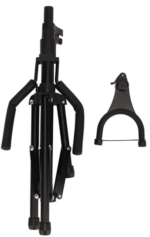 Adjustable Aluminium Violin Stand with Safety Lock, Tripod Metal Stand for Violin, Viola, Ukulele, Guitar, Mandolin