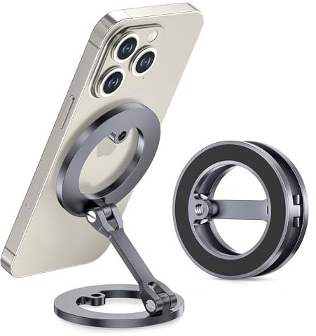 Itramax Magnetic Golf Cart Phone Holder for iPhone 17 Air,Alloy Golf Cart Phone Mount,Dual Sided Magnetic Ring Stand for iPhone 16 Pro Max Plus 15 14 13 12 Mini,Mag/Safe Case,EZGO,Club Car,Yamaha,Icon