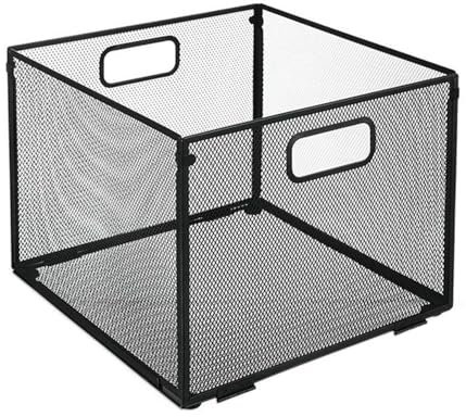 Allayu Faltbarer Desktop Datei Organizer, A4 Hängeregisterbox, Hängeregister für Aktenschränke, Eisen Hängeregister Organizer, Größe A4, B