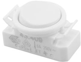 Wippschalter BJB 43.409 1 Stück Schalter runde Wippe ON/OFF Leuchteneinbau PVC Einbauschalter für Lampen Ersatzschalter Ersatzteil klein Weiß