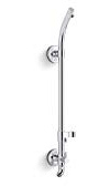 KOHLER 45906-CP HydroRail-S Shower Column for Showerhead and Handshower Functionality, Includes Slidebar Bracket for Handshower, One Size, Polished Chrome