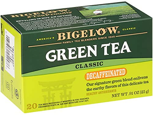 Bigelow Tea Classic Green Tea, Decaffeinated, 20 Count (Pack of 6), 120 Total Tea Bags