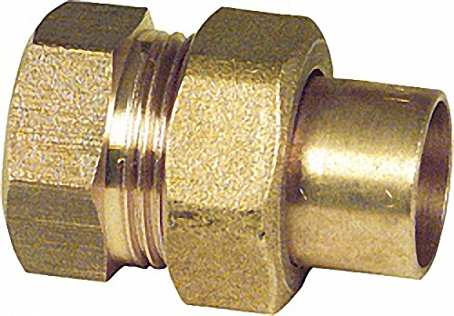 Rotguß-Lötfittings 4330g Verschraubung flachdichtend einerseits Innengewinde 18-R 1-2''