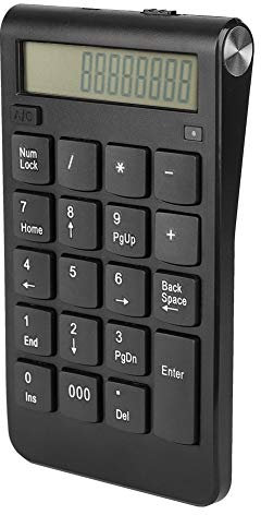 Topiky 19 tasti 2.4G Tastiera numerico Bluetooth senza fili Bluetooth Tastierino numerico portatile Tastiera USB Ricarica per Laptop/PC