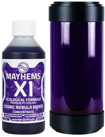 Mayhems - X1 koncentrerad PC-kylvätska - datorvattenkylningsvätska - flytande kylning, Miljövänlig serie, 250 ml, cosmic nebula indigo