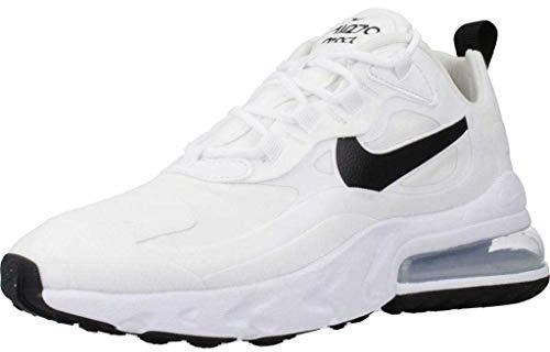 Nike Damen W Air Max 270 React Laufschuh, Multicolore White Black MTLC Silver, 38 EU