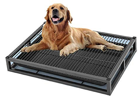 YJJT Haustier Toilette Für Mittlere Und Große Hunde | Hundetoilette Balkon Pflegeleicht | Welpentoilette Hundeklo Training Pad Töpfchen, Für Kleine Hunde Grosse Hunde Ältere Hunde, M-XL