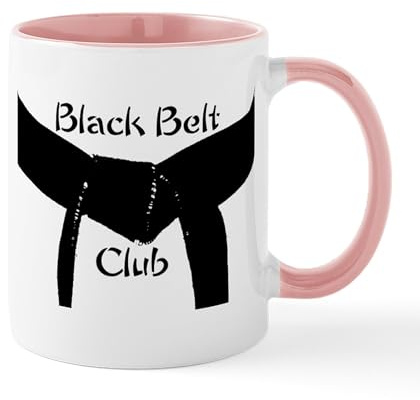 CafePress Martial Arts Black Belt Club Mug 11 oz (325 ml) Ceramic Coffee Mug