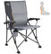 TIMBER RIDGE Campingstuhl Faltbar 150kg Verstellbare Rückenlehne Klappstuhl Angelstuhl Tragbar mit Getränkehalter Armlehne Bequem Faltstuhl Camping Stuhl Sessel für Outdoor Garten Balkon Strand