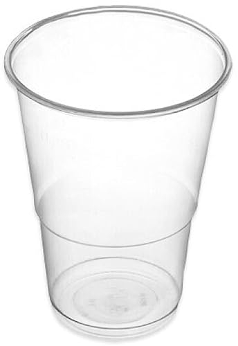 Acan Tradineur - Pack de 200 Vasos Reutilizables de plástico, 100% reciclables, Extra Resistentes, higiénicos, apilables - 8,5 x 7 cm - 200 ml