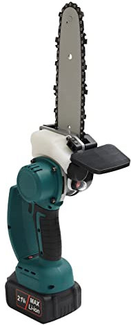 Mini motosierra de 8 pulgadas con 21 V, 2 baterías sin escobillas, motor sin escobillas, motosierra eléctrica de mano de velocidad DE, para tijeras de podar, cortar madera