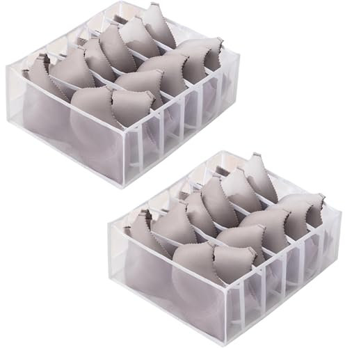 VPB 2 Pezzi Organizer per cassetti per biancheria intima,Pieghevolie,Organizer Armadio Salvaspazio Organizzatore Armadio,Organizer per Biancheria Intimai per Biancheria Intima,Calze,Cravatte