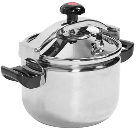 Tryckkokare 304 Rostfritt Stål Multifunktionell Mikromikrotrycksdesign Nonstick-beläggning Snabb Värmeöverföring Tryckkannare Rostfritt Stål Tryckbehållare (Haofydopm1hez5r-12)