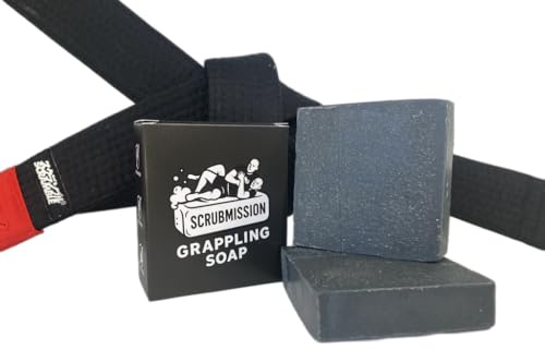 ScrubMission BJJ Defense Soap – Natural Antifungal & Antibacterial Soap with Tolnaftate, Peppermint, Eucalyptus & Tea Tree Oil
