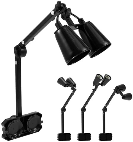 Support de lampe chauffante réglable pour reptiles, interrupteurs séparés, support de lampe à double tête 210° avec ventouses pour dragons barbus, caméléons, tortues et plantes