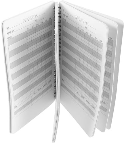 VINTORKY A5 Fitness Planner Notebook Set with Workout Log Book, Exercise Journal, Gym Essentials for Home Gym Training, Fitness Schedule Organizer for Women and Men