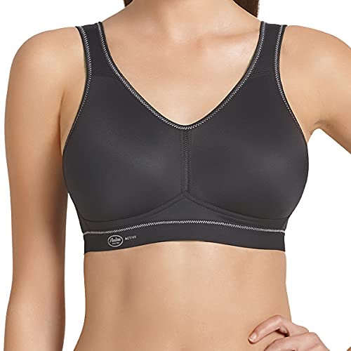 Anita Active Damen BH (Ohne Bügel), 5521 Sport-BH, Gr. 75A, Schwarz (schwarz 001)