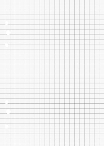 BRUNNEN Ringbucheinlagen | A6, 5 mm kariert, weiß, 50 Blatt