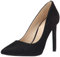 NINE WEST Women's Wntatiana Dress Pump, Black Suede, 6 UK