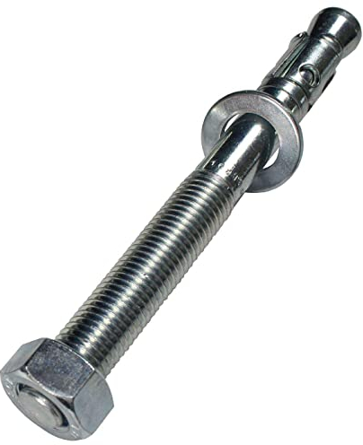 5x Lumonic Ancre lourde M16x160mm | ancrage à clavette de haute qualité galvanisé | Montage traversant, IMMÉDIATEMENT RÉSILIENT | Ancrage dans le béton,