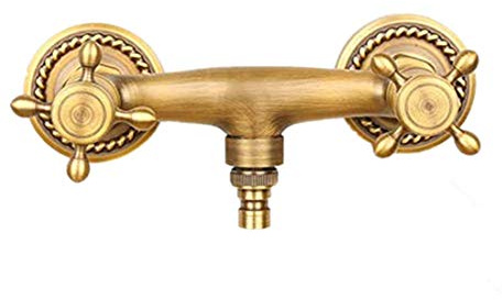 Outdoor garden tap, 1/2 garden tap, Washing Machine Faucet, Wall Mounted Solid Brass Mixer Tap, well engineered product 1/2 inch robust outdoor tap, Antique Brass Finish