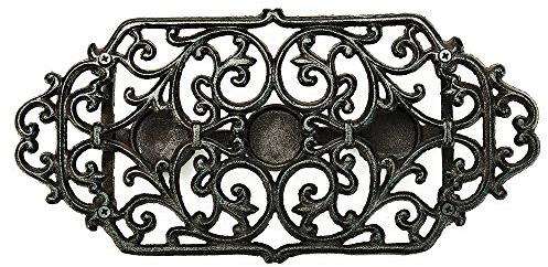 Sungmor Supporto per scaldapiatti per teiera in ghisa resistente per supporto per tealight | Stufa decorativa Tealight Warmer per Villa Yard forma balcone-fiore