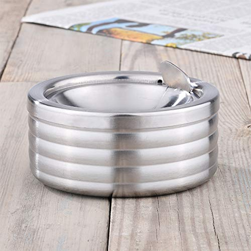 Aschenbecher mit Deckel Edelstahl Windaschenbecher Klapp Sturmaschenbecher