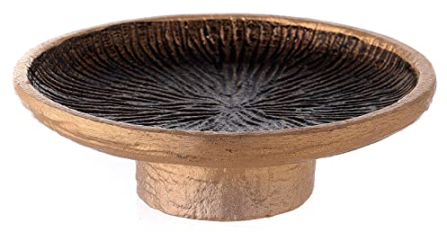 Holyart Ciotola Porta incenso Oro Grigio alluminio 16 cm