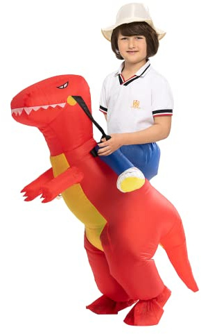 IRETG Costume de dinosaure gonflable pour enfant (convient pour 9 à 5,2 cm) Costume de dinosaure d'équitation pour enfants (Ered)