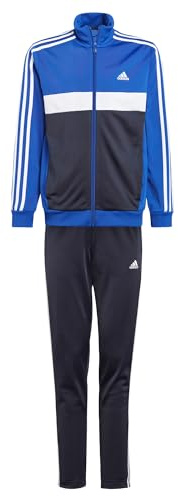 adidas Mixte enfant Essentials 3-Stripes Tiberio Track Suit, Semi Lucid Blue/White/Legend Ink/White, 15-16 Years