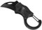 Wekuw Klappmesser Schlüsselanhänger Messer, EDC Schlüsselanhänger Messer Edelstähle Schlüsselanhänger Messer Klappmesser mit Karabiner Multifunktion Klappmesser, für Outdoor Camping Haushalt(Schwarz)