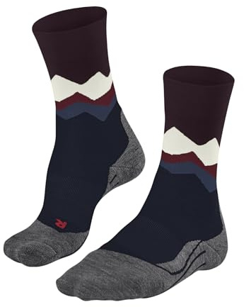 FALKE Men's TK2 Explore M So Wool Thick Anti-Blister 1 Pair Hiking Socks, Blue Limoges 6117 Crest, 5.5-7.5