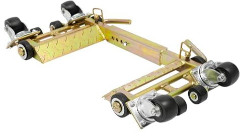 1T Hydraulic Car Wheel Dolly, Heavy Duty Vehicle Positioning Jack with Wheel, Wheel Vehicle Skates Positioning for Moving Cars Trucks Trailers Motorcycles