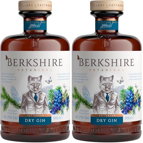 Berkshire Botanical Dry Gin, 50 cl (Pack of 2)