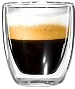 mohnblume - ESPRESSO-Tasse 80ml, doppelwandig (Thermoglas) mit Schwebeeffekt