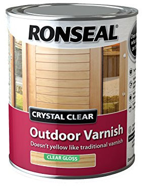 Ronseal CCODVM25L 2.5 Litre Crystal Outdoor Matt Finish Varnish - clear