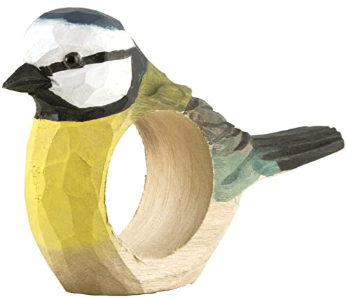 Wildlife Garden - Rond de serviette - Mésange bleue - bois.