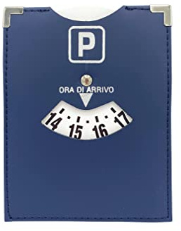 GUTE LINES Disco Orario Parcheggio, Disco Ora di Arrivo 8-20, Disco Orario Europeo Unificato, Chip del Carrello, Timer Parcheggio per Auto Camion Camper (Blu Scuro)
