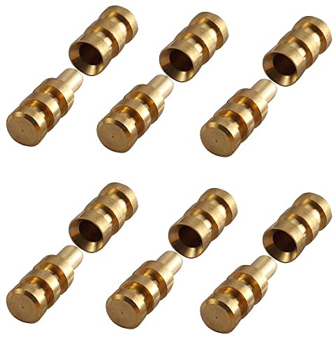 Xinally Pack of 15 Metal Table Pins Dowels Bolt Sleeve Connectors Table Leaf Hardware