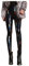 Kunstleder Leggings Damen - High Waist Lange Pu Leder Hose Lackleder Skinny Fit Strumpfhosen Treggings Nass Aussehen Glänzend Jeggings Hosen