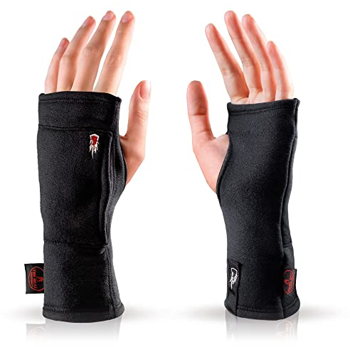 THE HEAT COMPANY - Merino Tube - Fingerlose Merino Handschuhe - Premium Qualität - Pulswärmer für Damen & Herren - ohne Fingerkuppen: Halbfinger Handschuhe - Handstulpen