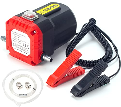 YaoFaFa 12V 60W Dieselpumpe Ölpumpe Kraftstofftransferpumpe Elektrisch Ölabsaugpumpe Mit Schläuchen