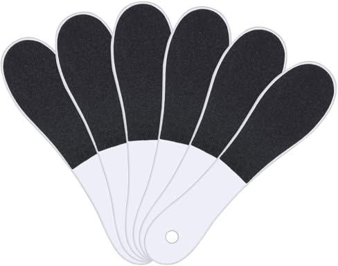 6 Pezzi Lima Piedi Doppia, File Piede Doppia Faccia, Lima Pedicure Raschietto Tallone Per Eliminare Duroni Calli Pelle Morta Cornea, Double-Sided Pastiglie Facile Foot Scrubber