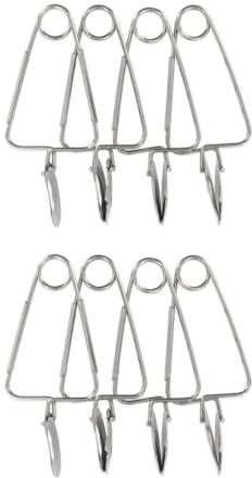 FM Professional 9913850 Lot de 8 Pinces à Escargot, Pinces à Escargot, Escargot, Pince, Ustensile de Cuisine, Escargot de Bourgogne, Acier Inoxydable, Argenté, 22,7 x 11,6 x 5 cm